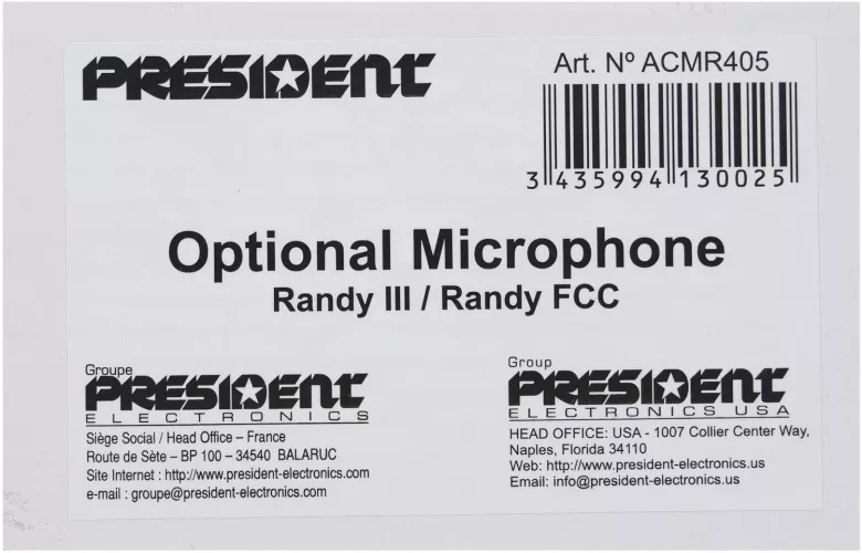 Microfon extern pentru statie radio President RANDY III la CEL.ro