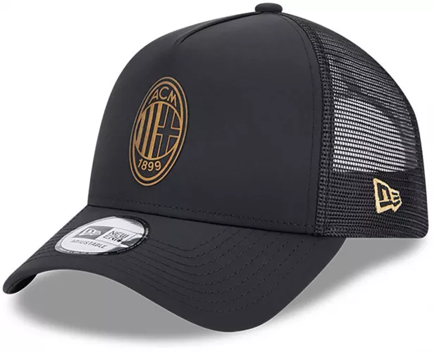 Sapca New Era 9forty a-frame trucker ac milan negru-auriu 60363600 ...