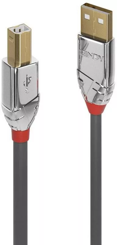 Cablu Lindy 5m USB 2.0 Type A to B Crom — imaginea 4