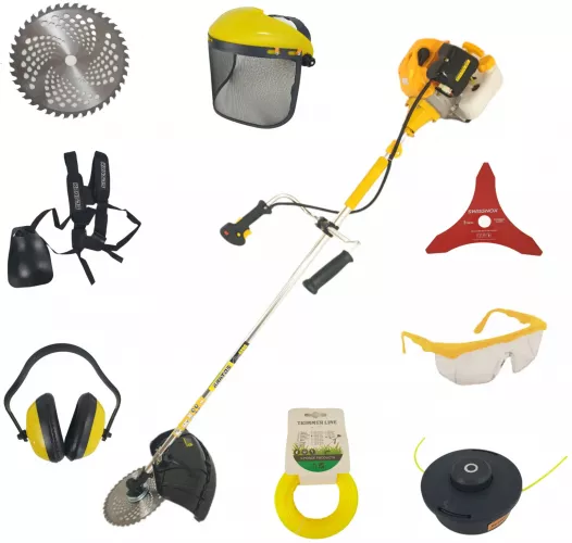 Motosega A Benzina 2000W, 52cc, 2 Tempi, 20 Pollici, 7500 Rpm – Per Taglio Legna, Potatura, Forestale, Kit Completo