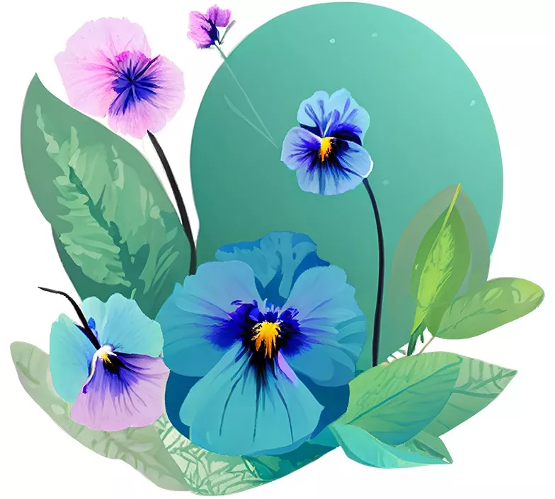 Sticker decorativ Flori Verde 64 cm 7642ST