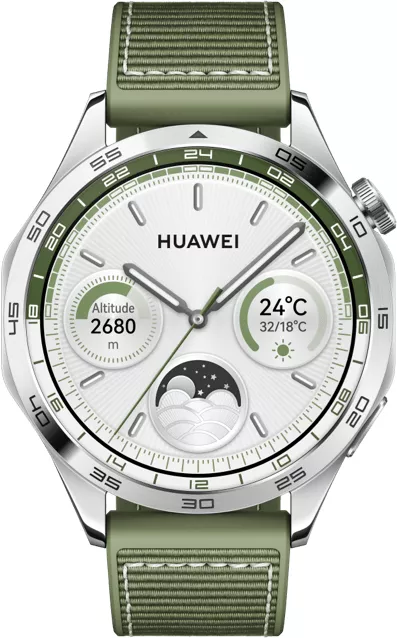 HUAWEI WATCH GT 4 - 46mm Green Curea Green Woven Android/iOS