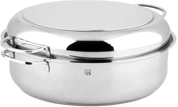 Teglia Per Arrosti Carl Schmidt Sohn Trier Con Coperchio, In Acciaio Inox, 41x29x13 Cm - Per Tutti I Fornelli