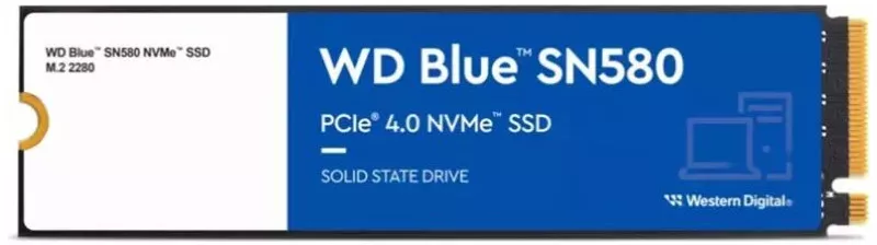SSD WD Blue SN580 2TB PCI Express 4.0 x4 M.2 2280 WDS200T3B0E