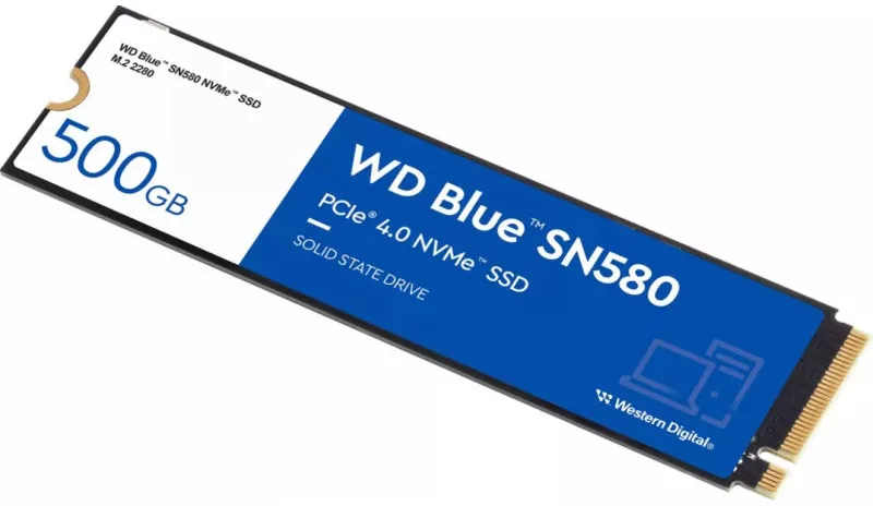 SSD WD Blue SN580 500GB PCI Express 4.0 x4 M.2 2280 WDS500G3B0E