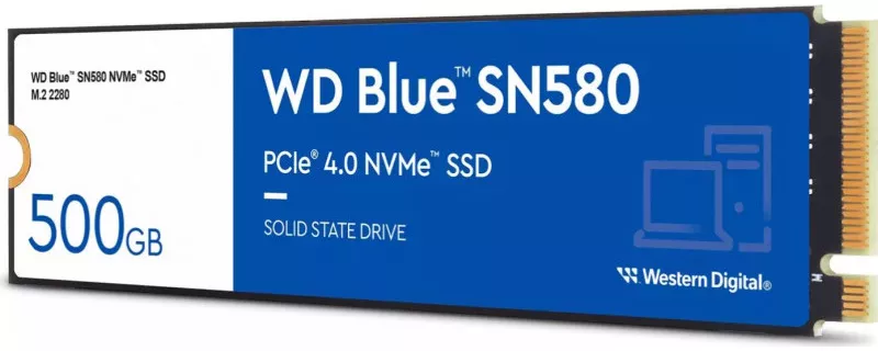 SSD WD Blue SN580 500GB PCI Express 4.0 x4 M.2 2280 WDS500G3B0E