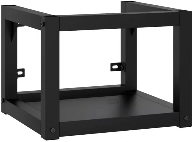 VidaXL Cadru chiuveta de baie pentru perete negru 40x38x31 cm fier 338493