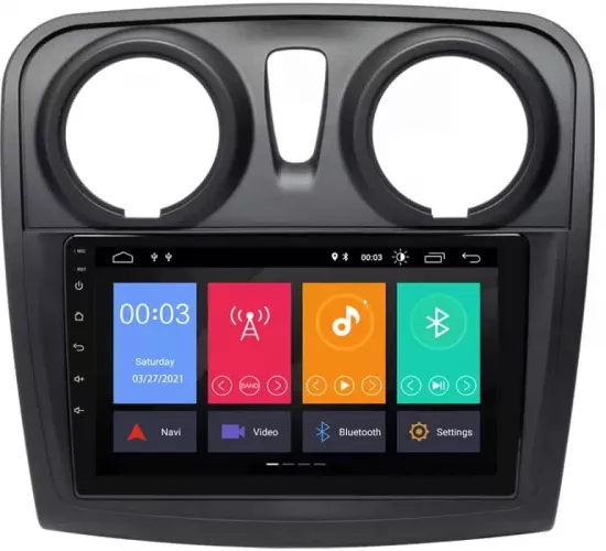 Navigatie Dedicata Dacia Logan 2 2013-2019 cu Android - 4+64 GB - 2K QLED - slot SIM 4G - Octa Core Radio DSP GPS USB RDS Bluetooth Intern