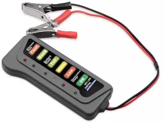 Tester pentru bateria auto cu clesti 12V