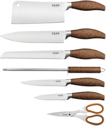 Set cutite + Ustensile de bucatarie Zass Gourmet ZG-KS 05