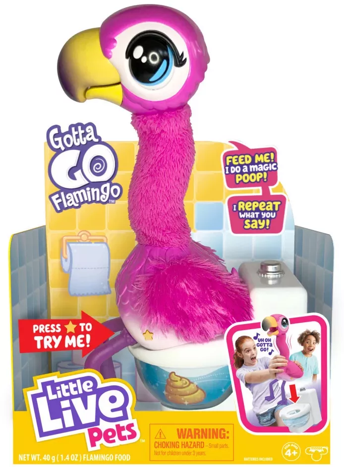 Flamingo The Poop - Flamant Rose Interactif Qui Répète Et Fait Caca Du Sable Magique, Jouet Amusant Pour Enfants