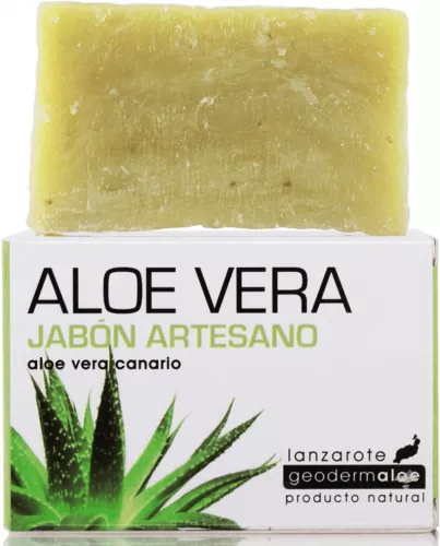 Sapun artizanal cu Aloe Vera Bio din Insulele Canare 100 g GeodermAloe