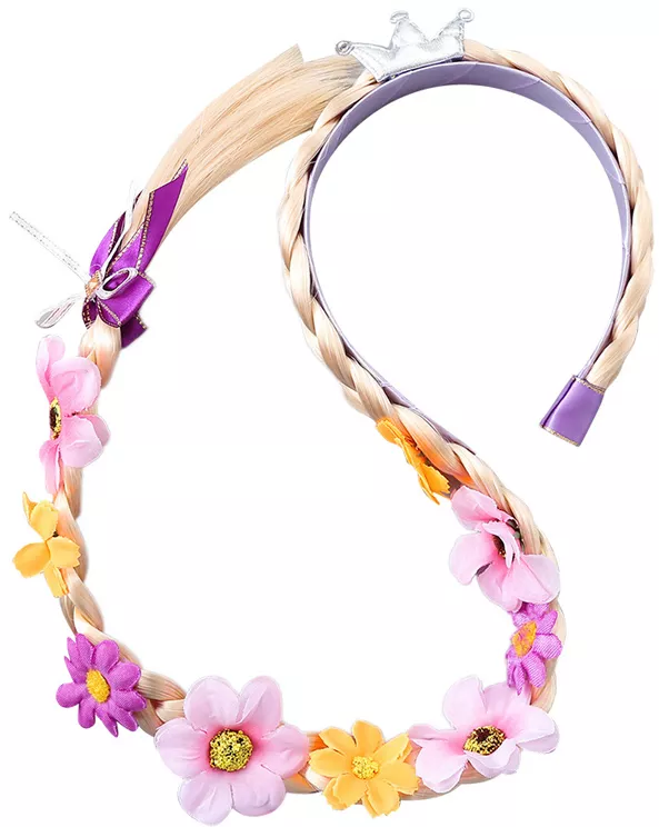 Costum Printesa Rapunzel THK cu par impletit Purpuriu - 100 cm jfxn ...