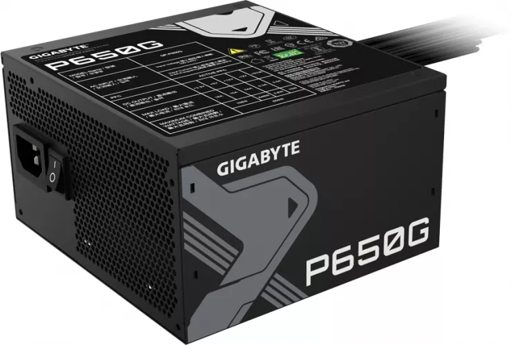 FUENTE DE PODER GIGABYTE P650G 650W, 80 PLUS GOLD (P.N.: GP-P650G-US