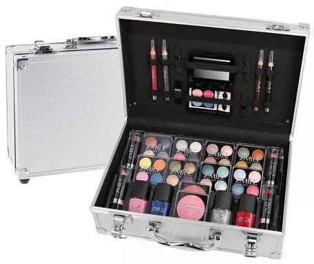 Trusa machiaj Zmile Cosmetics Geanta inclusa Argintiu