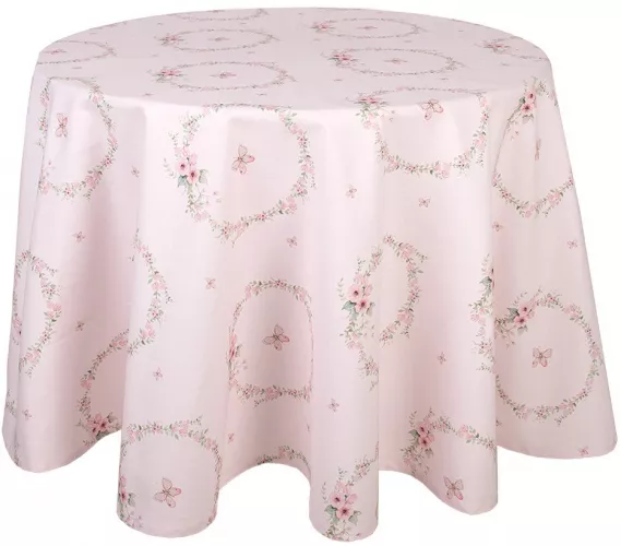 Fata masa bumbac roz verde Spring 170 cm FEB07-1 - cel.ro