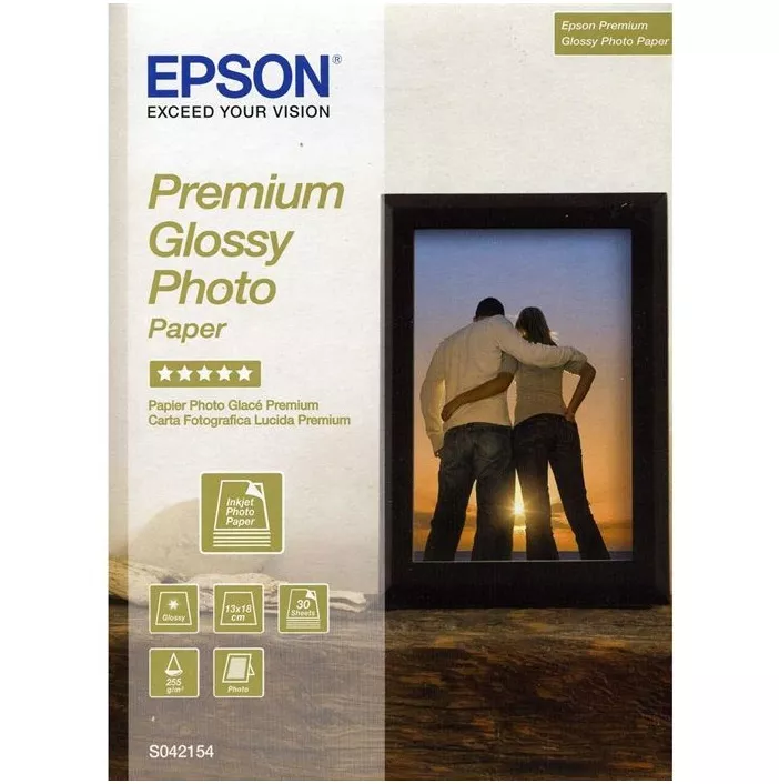 Premium Glossy Photo Paper 13 x 18 Epson 30 Sheets