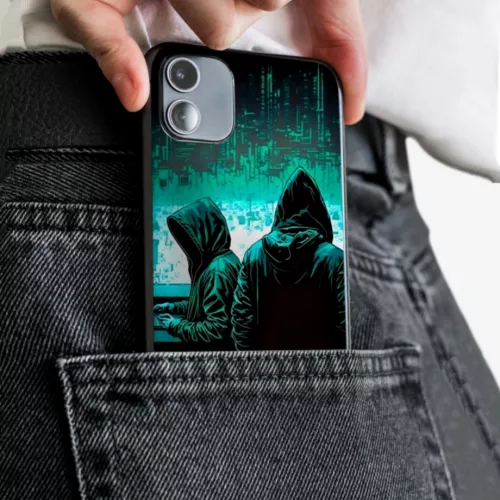 Husa pentru Xiaomi Mi 11 Lite 4G din Silicon Model Anonymous Hacker - 1
