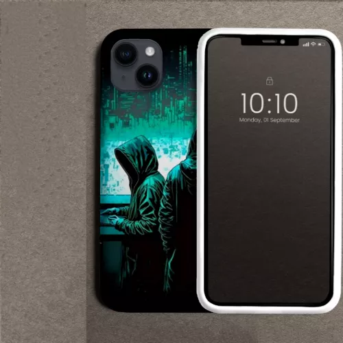 Husa pentru Xiaomi Mi 11 Lite 4G din Silicon Model Anonymous Hacker - 1