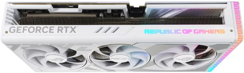 Placa video ASUS GeForce RTX 4090 ROG STRIX White O24G 24GB GDDR6X