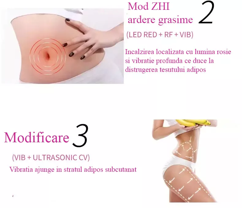 Aparat de remodelare corporala Radiofrecventa RF Ultrasunete Stimulare