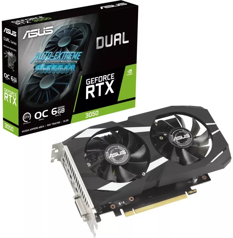 Asus RTX 3050 6GB GDDR6 96 bit Dual OC