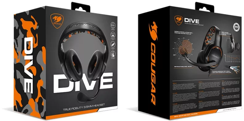Casti Gaming COUGAR GAMING Dive Black CGR-P50B-270 - cel.ro