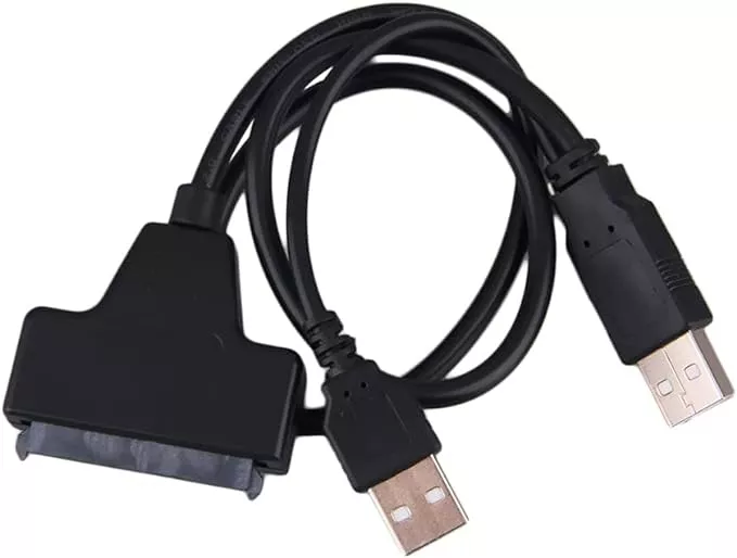 Cablu adaptor dublu SATA 2.5 la USB 2.0 Zola® lungimea cablului 43 cm ...