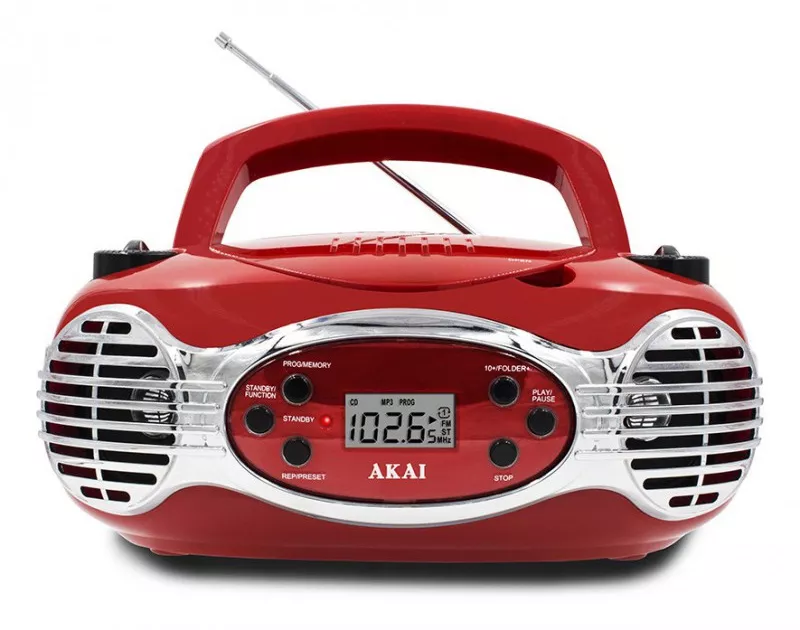 Radio Casetofon Portabil Akai 2 X 14 W Cd Mp3 Negru 1896_225779406 - cel.ro
