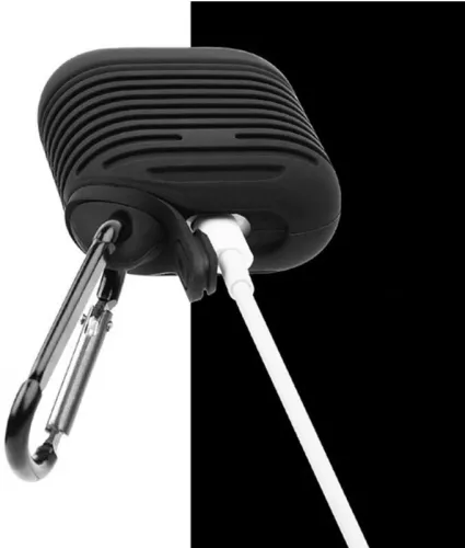 Husa Lemontti Protective Case compatibilă cu Airpods Generation 1/2 cu breloc Roz — imaginea 6