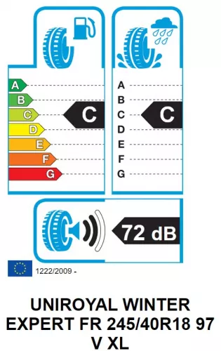 FK-WH2-Ｗ Anvelopa Iarna Uniroyal WINTER EXPERT FR 245/40R19 98V XL