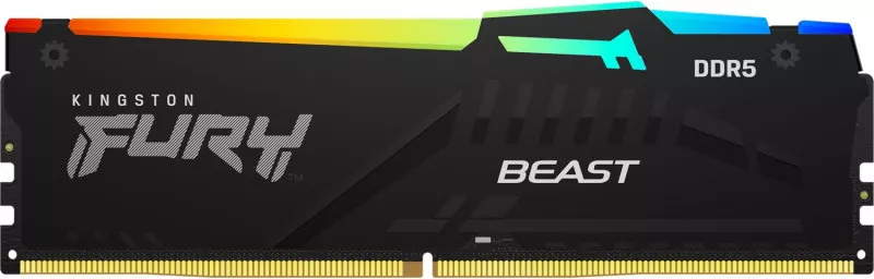 Kingston FURY BEAST DDR5 32GB① Kit RAM Kingston DDR5 32GB 6000MHz CL30 2X16GB RGB Fury Beast EXPO