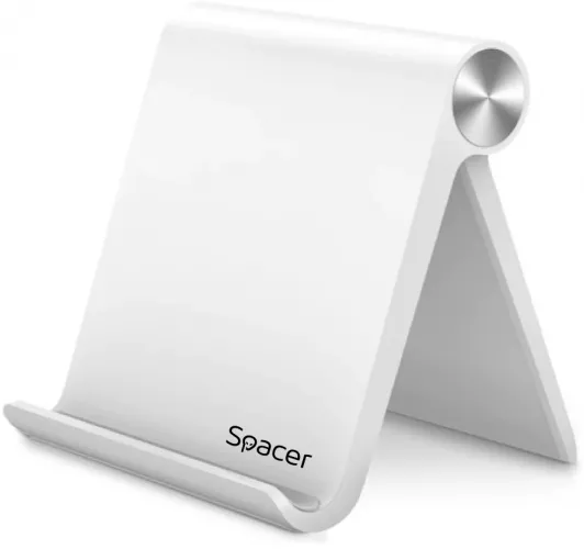 Suport telefon Spacer pliabil fixare pe birou universal cu unghi ajustabil dimensiuni „SPDH-FLIP-01-WH” — imaginea 3