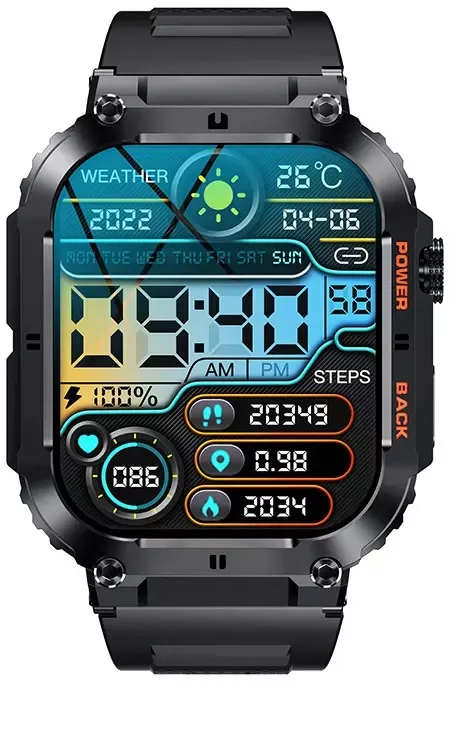 Ceas Timer Ceas Smartwatch ACFAPRO&trade ecran 1.96& IPS HD Bluetooth Oximetru ...
