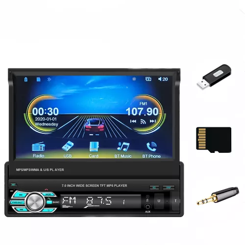 MP5 Player CTC703A cu Android BT FM USB harti retractabil AUTO8251 - cel.ro