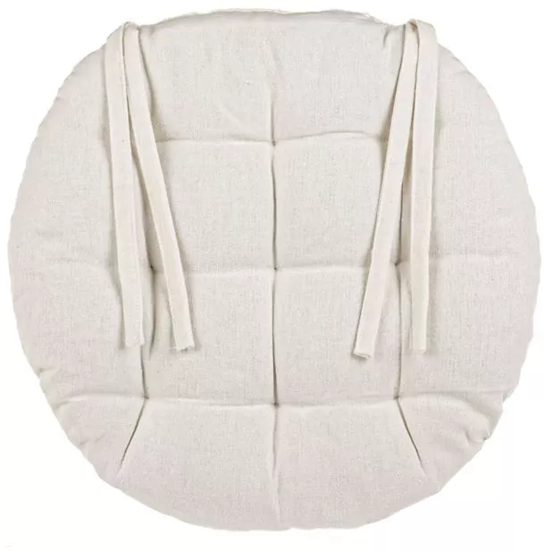 Perna Rotunda pentru Scaun Ø 38x5cm Ecru