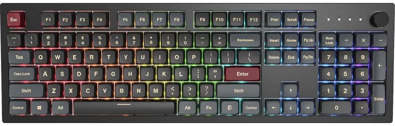 Tastatura Gaming Montech MKey Darkness RGB Gateron G Pro 2.0 Red Mecanica — imaginea 3