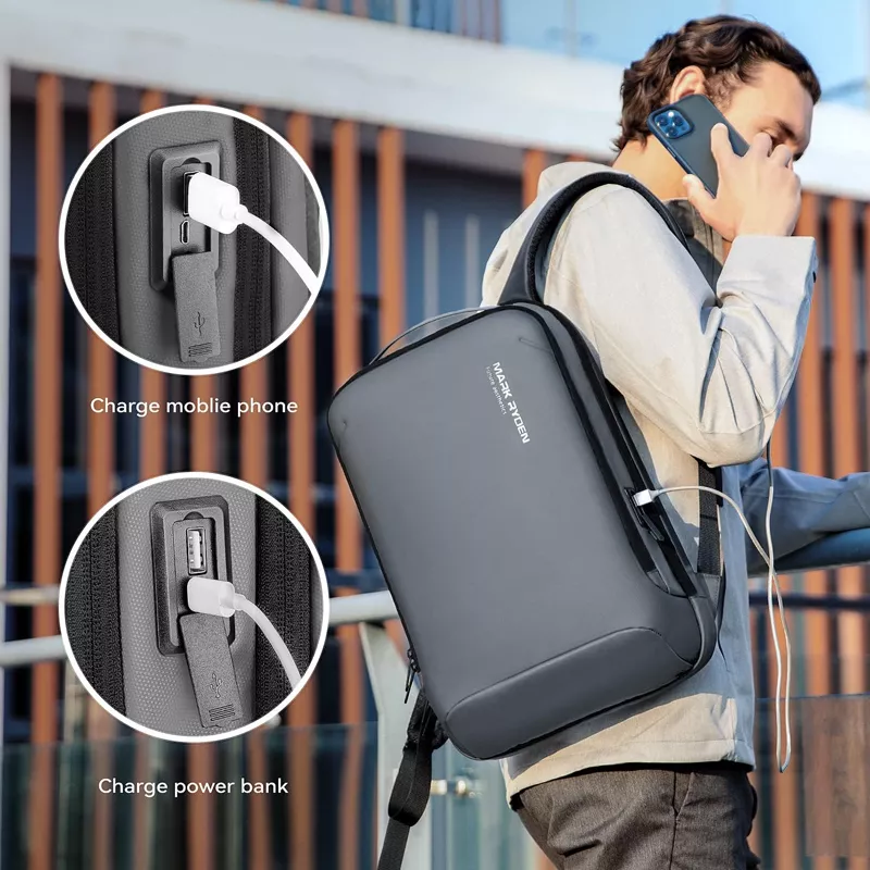 Mark Ryden Rucsac Rucsac barbati Mark Ryden Smart Laptop de 15.6 rezistent la apa USB si ...