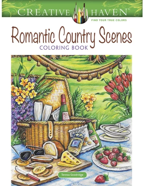 Creative Haven Romantic Country Scenes Coloring Book - Teresa Goodridge ...