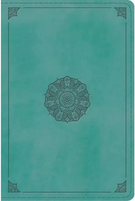 Esv Large Print Personal Size Bible Trutone Turquoise Emblem Design www.cel.ro