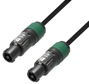 Câble Enceintes 4 X 1,5 Mm² Adam Hall - 5 M Avec Connecteurs 4 Points Pour Sonorisation Pro