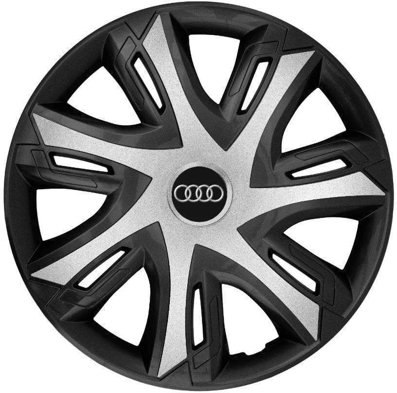 Set 4 Capace Roti pentru Audi model Power Silver R15 hla2_449288987 ...