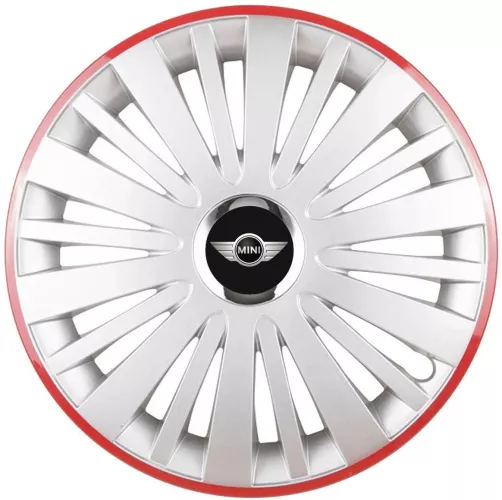 Set 4 Capace Roti pentru Mini model Falcon Gray Cu Rama Rosie R14 qvwq ...