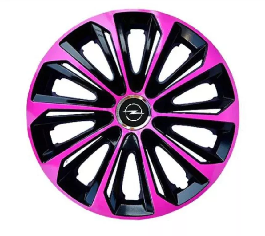 Set 4 Capace Roti pentru Opel model Extra Strong Pink & Black R16 lz9u ...