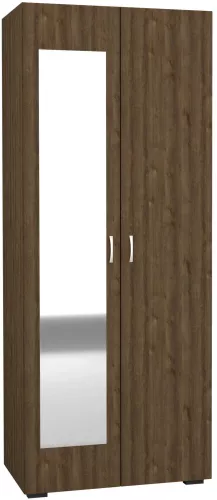 Dulap Nero 2 Usi oglinda Stejar Bronz 80 x 52 x 200 cm 922023