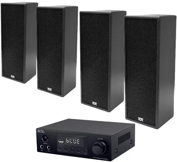 Sistem Sonorizare Cafe Bar HP24 bluetooth USB FM 2x50W
