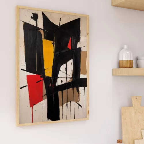 Tablou abstract model Modern Painting - 28 Alba 60 x 90 cm 1002071 - cel.ro
