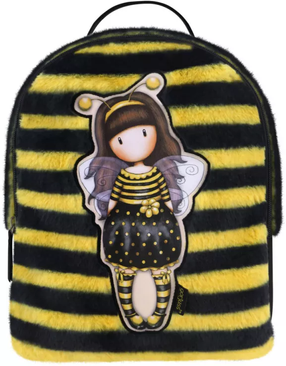 Sac à Main Gorjuss Santoro Bee Loved - Fourre-tout Rayé Jaune Et Noir - Occasion Très Bon état