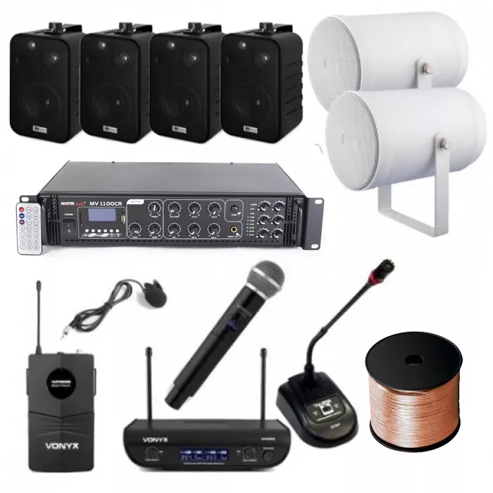 Kit Instalatie Biserica A11 interior-exterior bluetooth USB - imagine 1