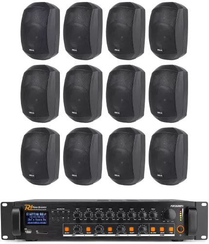 Sistem Restaurant 12 boxe Master Audio XB530B bluetooth USB 4 zone - imagine 1